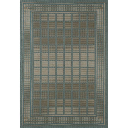 Standalone 3 x 4 ft. Plymouth Collection Basket Flat Woven Indoor & Outdoor Area Rug, Blue ST2590117